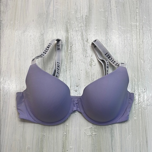Victoria's Secret T-shirt Lightly Lined Demi Lavender Bra 32D - Picture 1 of 11